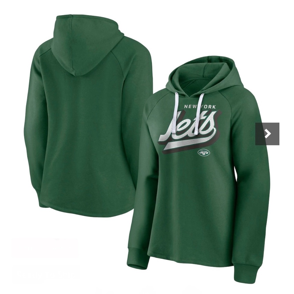 New York Jets Women’s First Contact Raglan Pullover Hoodie